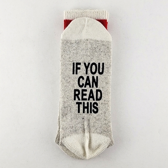 ⭐️3/ $30⭐️ Men's Novelty Funny Socks IF YOU CAN READ THIS, BRING ME VODKA - Picture 2 of 4